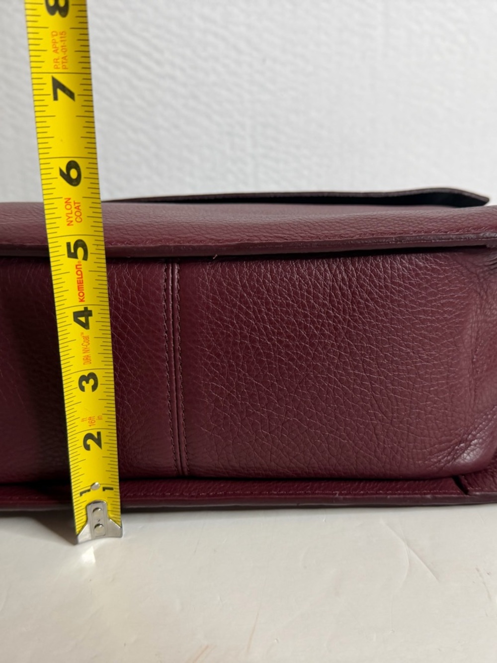 NWT Lia Numa Italian pebbled leather top handle bag - Picture 12 of 12